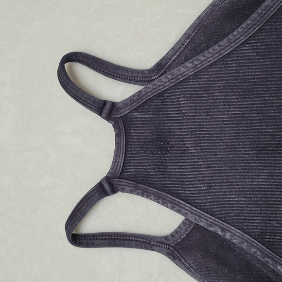 FP Movement Happiness Runs Cropped Ribbed Tank Top Washed Black Medium/Large - Picture 13 of 17